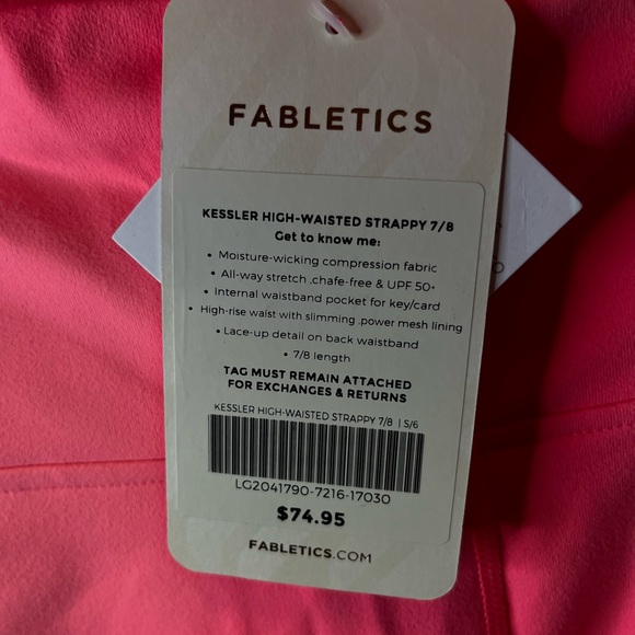 Fabletics nwt hot pink set - Picture 3 of 5